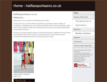 Tablet Screenshot of halifaxsportsacro.co.uk
